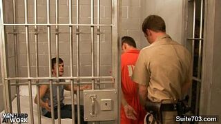 Lustful gays bang in trio in prison