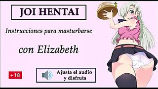 JOI hentai con Elizabeth, del anime ''los 7 pecados capitales'', en español.