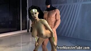 Lustful 3D Wonder Wife getting humped strong by BatmanOMAN1-high one