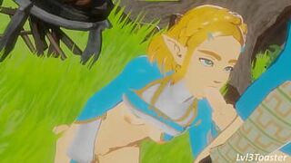 Zelda Humped and Facialized