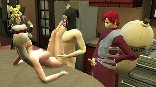 Gaara Fucks Her Sister Temari In the Kitchen Family Sex Act Naruto Hentai