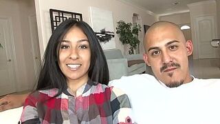 Excited Latina inexperienced has her pinky peach rigid out
