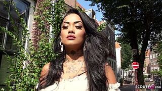 GERMAN SCOUT - BROWN DUTCH INKED INSTAGRAM MODEL CUTE BIBI PICK UP TO HEAVY SHAG FOR MONEY