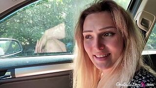 Appealing Sucking Dick Massive Cock Stranger and Spunk in the Car