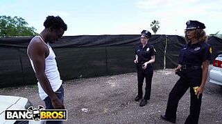 BANGBROS - Fortunate Suspect Gets Tangled Up With Some Super Horny Lady Cops