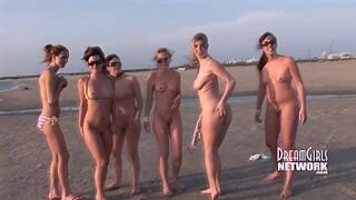 7 Spring Breakers Getting Stripped In Outside