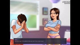 Daughter In Law caught us spying on her in the shower l My sexiest gameplay moments l Summertime Saga[v0.18.2] l Part #23