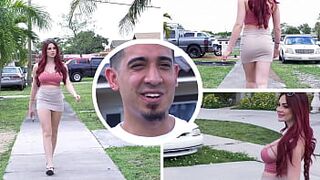 BANGBROS - Freckled Red Hair PAWG Skyla Novea Helps Out Her Neighbor