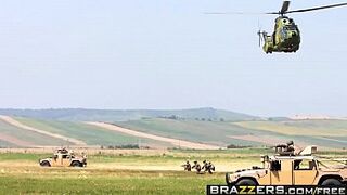 Brazzers - Giant Soaked Butts -  Military Bum scene starring Devon Lee and James Deen