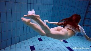 Polish eighteen years old Marketa underwater