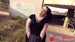 IMMENSE GERMAN eighteen years old AnastasiaXXX gets some stranger's MAN MEAT in her CUNT right next to the autobahn! (ENGLISH) Dates66.com