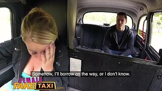 Wife Fake Taxi Lovely yellowish sucks and fucks Czech man meat in taxi