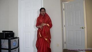 Lustful Indian mother in law and son in law having fun