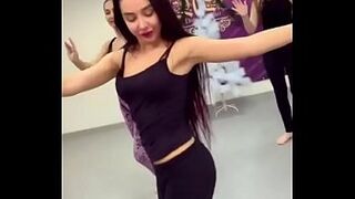 Cutie fiery dance from an Egyptian escort in the gym - sexarab.com