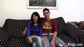 Mama and stepson fucking together. She left her husband for his son