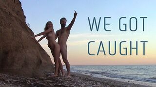 Outdoors Intercourse on the Beach - WE GOT CAUGHT!