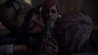 3D SFM Animation Group Oral Sex Gals from the Walking Dead: the Final Season