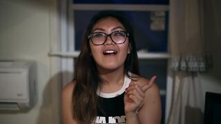 Daughter Asian Cosplay Teen Gets her Soles Cummed!