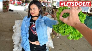 LETSDOEIT - Small Size Chubby Colombian Beautiful is Picked up to get Screwed