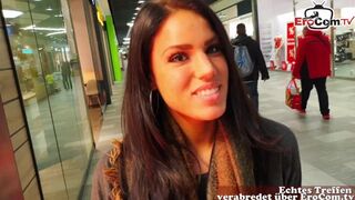 German Latina Model Adolescent Outdoors Pick up in Shopping Center and Bareback