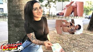 GERMAN SCOUT - FIRST BUTTHOLE FOR STUDENT NATASCHA INK AT REAL PICK UP CASTING