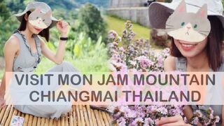 VLOG - VISIT MON JAM MOUNTAIN CHIANGMAI THAILAND. คู่รักไทยเที่ยวภูเขาเย็ดคากะท่อม