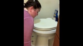 Kali Cole Piss Whore Toilet Hoe Watch her Lick, Slurp and Gargles her own Piss