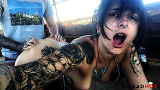 Porn inside an Abandoned Bus in DESERT -inexperienced Porn Vlog two