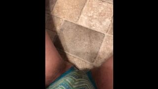 Pissing Panties all over Kitchen Floor