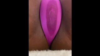 Rubbing my Vagina makes my Panties get Moist...