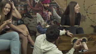Adorable Stocks Feet Tickling in Brazilian Fetish & Prank Show