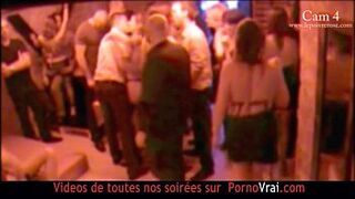 French Hidden cam in a swinger club! part four