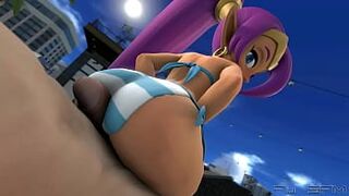 Shantae grinds on dick with her juicy butt