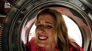 Fucking My Stuck Step Milf in the Bum while she is Stuck in the Dryer uncut-uncut Cory Chase