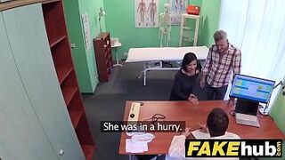 Fake Hospital Czech doctor cums over sexy doing infidelity wifes stiff vagina