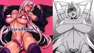 MyDoujinShop - Ingrid Strips For a Room Full of Random Excited Fellas ~ Degradation two Makai(Hell) Kishi Lilith Ebony Hentai Comic