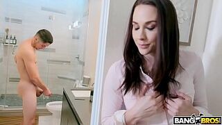 BANGBROS - Grown-Up Chanel Preston Catches Son Jerking Off In Bathroom