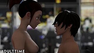 MAMA TIME Hentai Sex Act School - Step-Sibling Rivalry