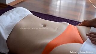Clumsy Massage  with stiff panties - flawless Camel toe