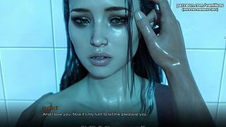 Depraved Awakening | Beauty girl girlfriend with huge bobbies romantic anus intercourse in shower with boyfriend's huge cock | My sexiest gameplay moments | Part #11