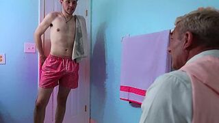 He meets his new stepson for the first time - homosexual porn