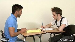 Homosexual students fucking in the classroom